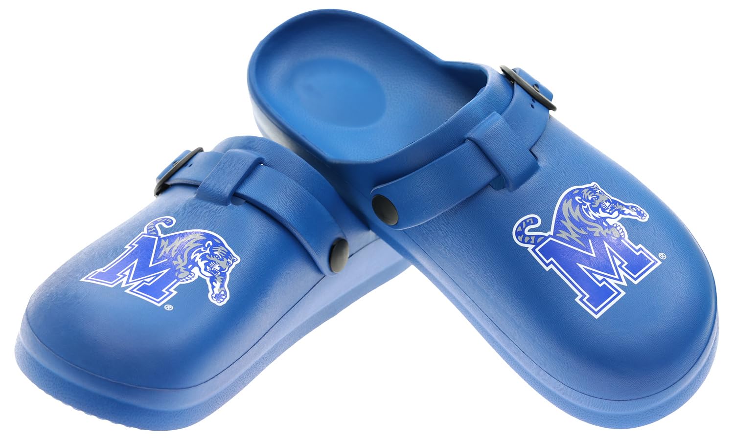 FOCO NCAA Memphis SMU 2024 Open Back Buckle Clog - Unisex Extra Large