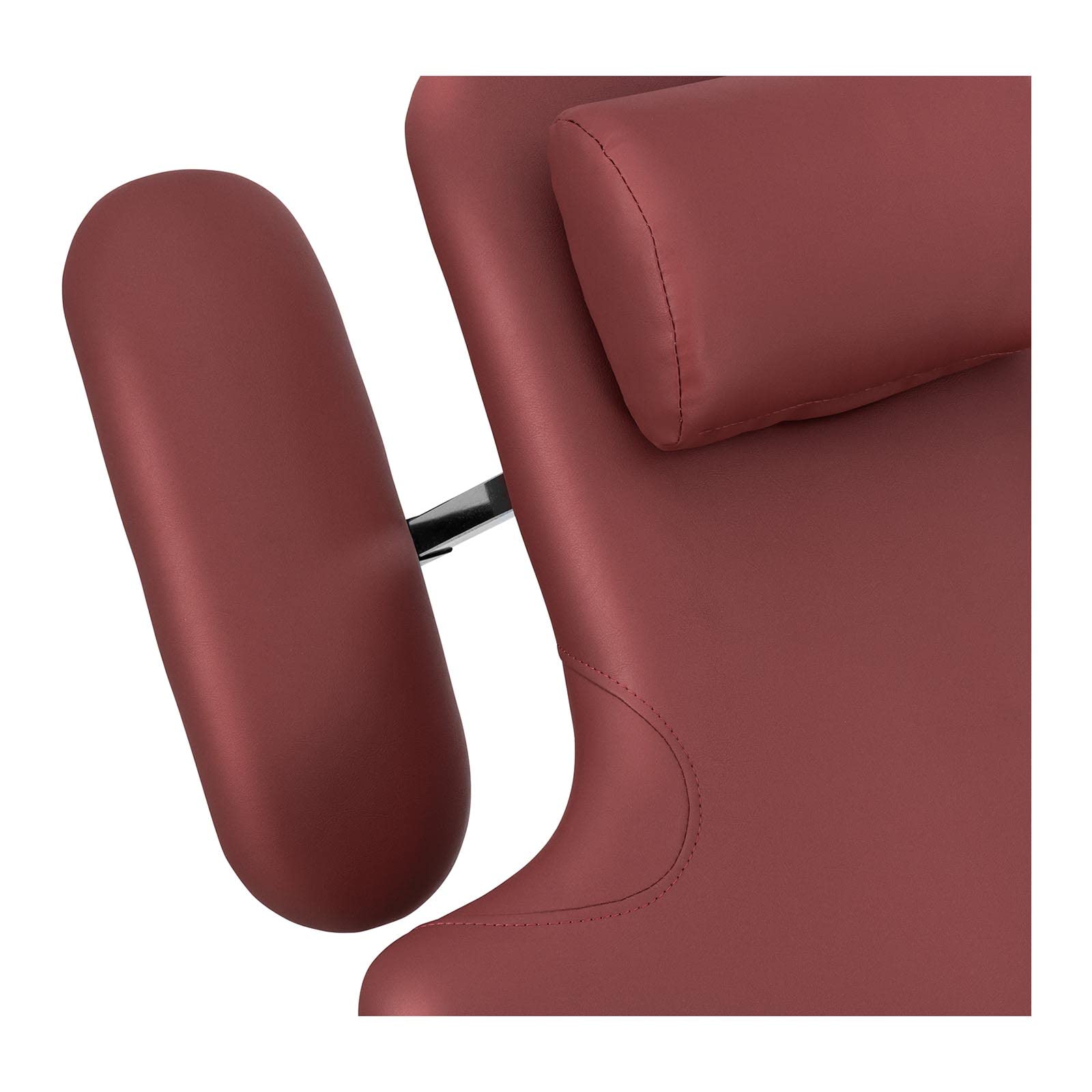 Physa Camilla de Masaje Cama Physa Nantes Burgundy_PH (Estructura: Acero con Recubrimiento en Polvo, Tapicería: Piel sintética (Poliuretano), Altura: 620-840 mm)