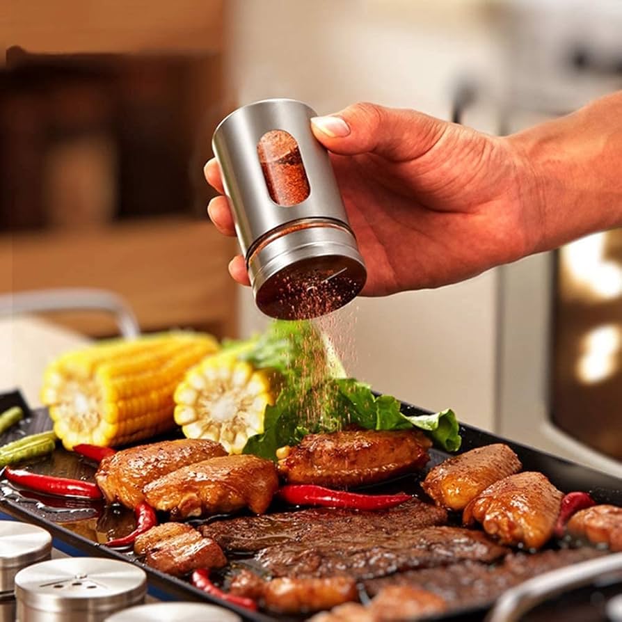 Amazon | 【morningplace】 ステンレス 調味料缶 調味料入れ