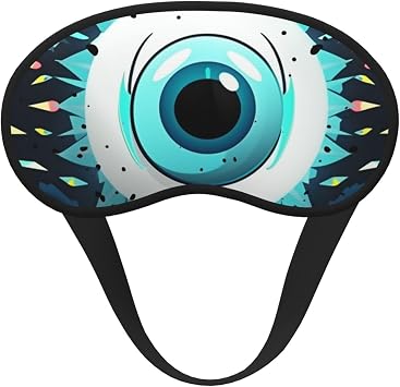 Evil Eyes Sleep Mask, Side Sleeper, Blackout Night Mask, Sleeping Eye Mask for Women, Men, Eye Cover, Soft Comfortable Eye Shade for Travel and Napping