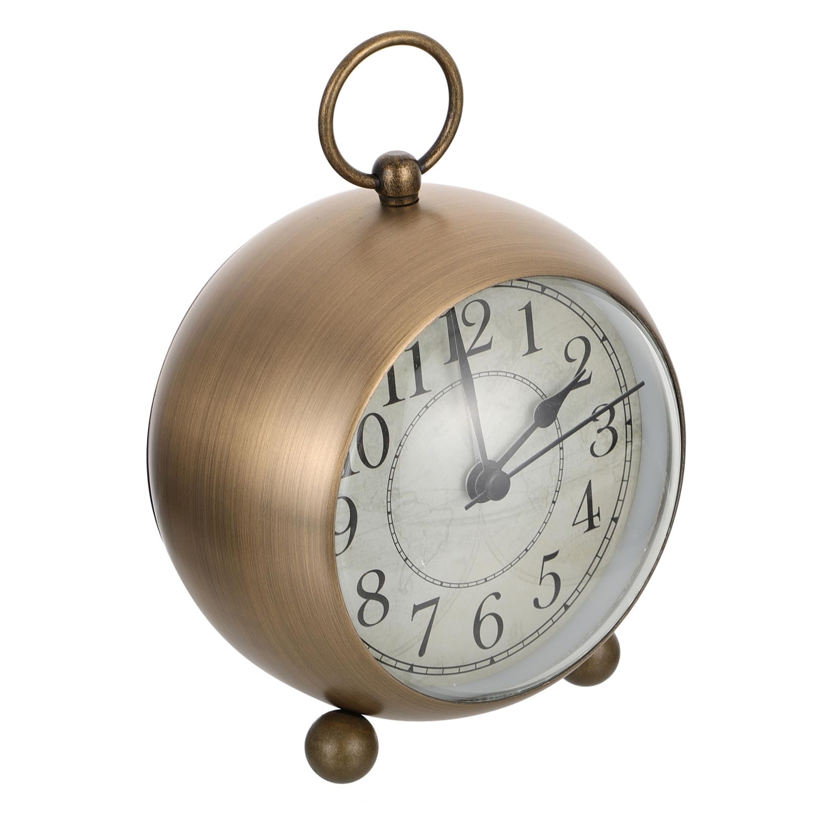 SHINEOFI Sveglia Retrò Luminosa da Tavolo Silenziosa con Movimento Preciso Orologio Decorativo per Comodino Adatto Soggiorno e Ufficio Orologio da Tavolo senza Ticchettio con Luce