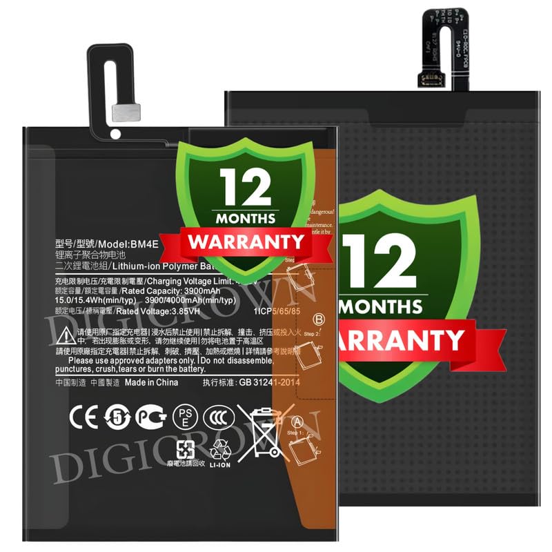 Image of Original BM4E Battery Compatible with Xiaomi Poco F1 - (4000 mAh) - 1 Year Warranty