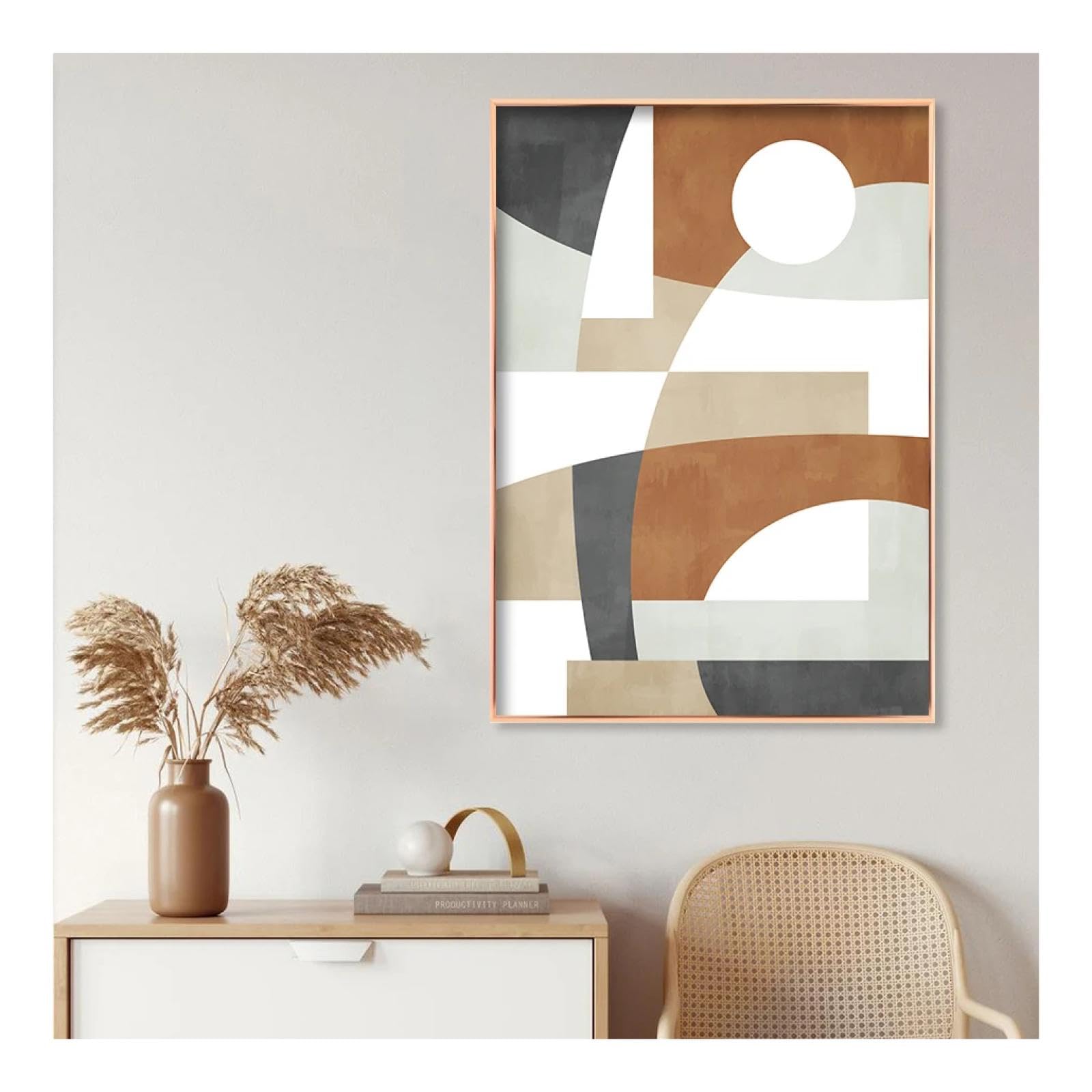 Peintures pour décorer un mur de salon moderne affiches patchwork - 8
