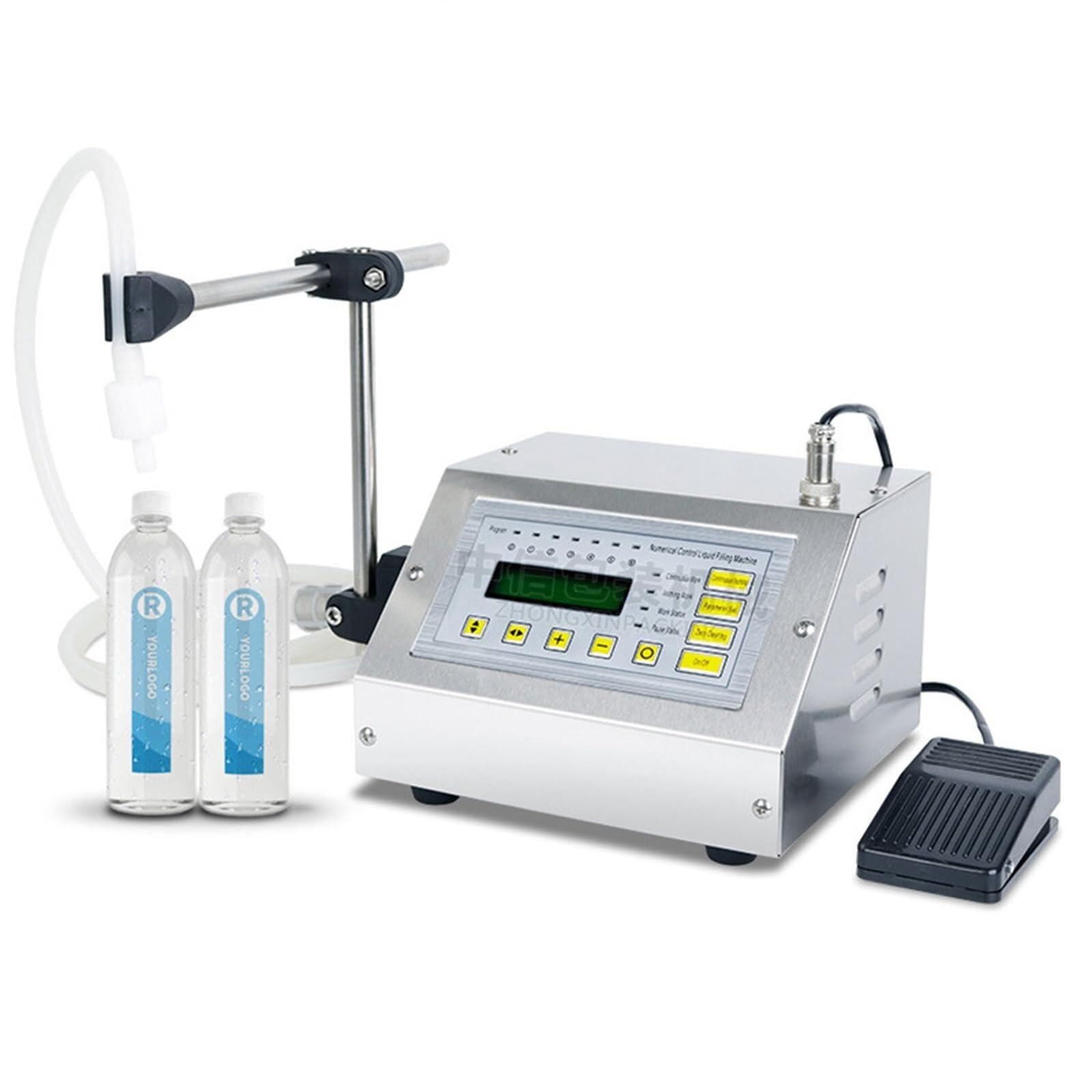 Máquina automática de llenado de botellas, 5 ~ 3500 ml, máquina de llenado de líquidos CNC de un solo cabezal, máquina dispensadora de bebidas de jugo, acero inoxidable