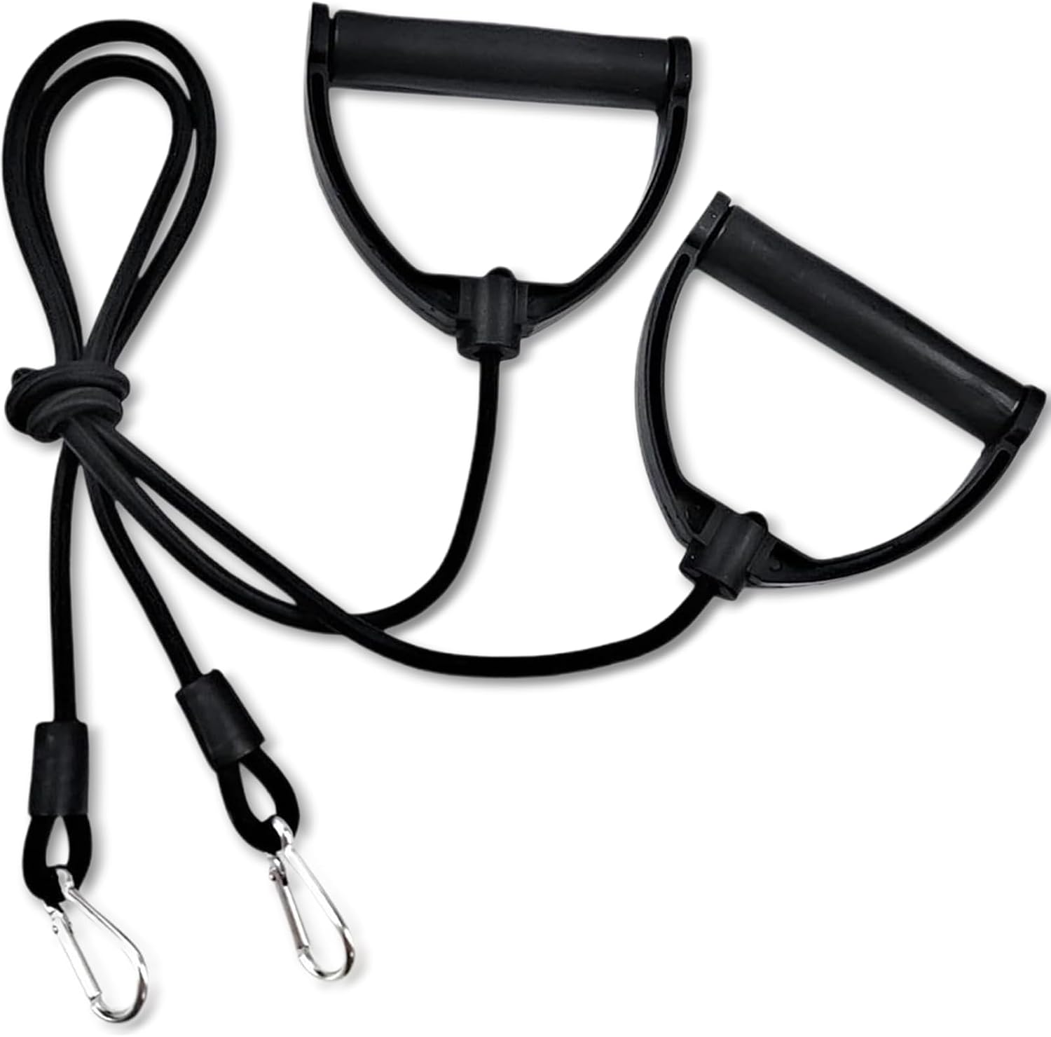 1 Pair Stepper Resistance Bands with Clips, Pedal Resistance Band with Handle, Fitness Pull Rope for Workout Strength Training at Home