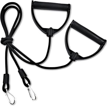 1 Pair Stepper Resistance Bands with Clips, Pedal Resistance Band with Handle, Fitness Pull Rope for Workout Strength Training at Home