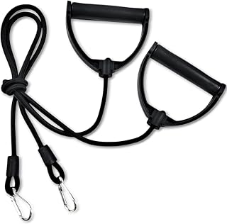 1 Pair Stepper Resistance Bands with Clips, Pedal Resistance Band with Handle, Fitness Pull Rope for Workout Strength Training at Home