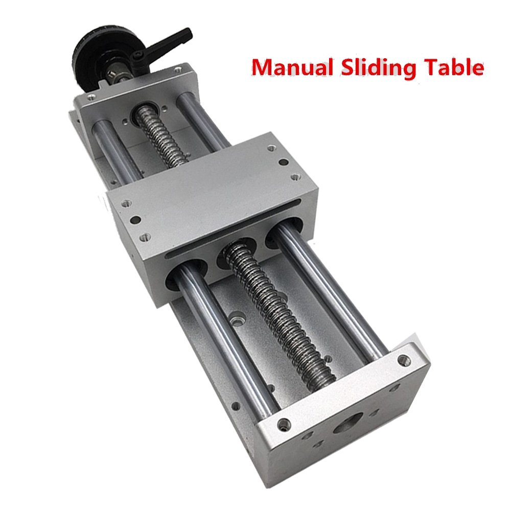 Linear Stage Actuator 200mm Manual Sliding Table Ballscrew 1605 Linear Guides Cross Slide Table SFU1605 Travel Length L100/200/300/400/500/600mm (200mm) — Amazon image 2