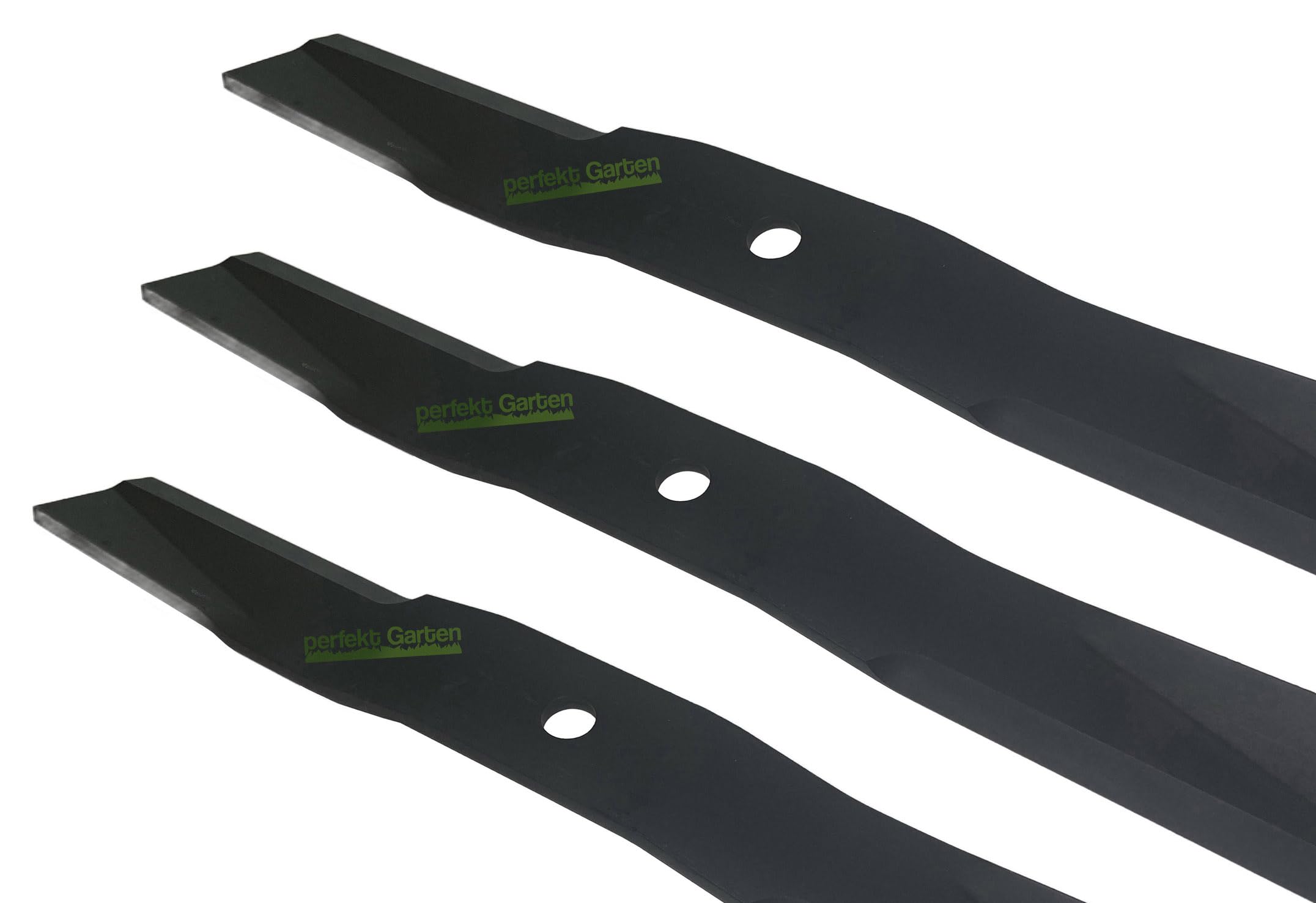 perfektGarten 3 cuchillas para cortacésped de 53 cm compatibles con Iseki de 61 pulgadas SSM60 TXG23 TF327 TF330 8654-306-006-00 13286719