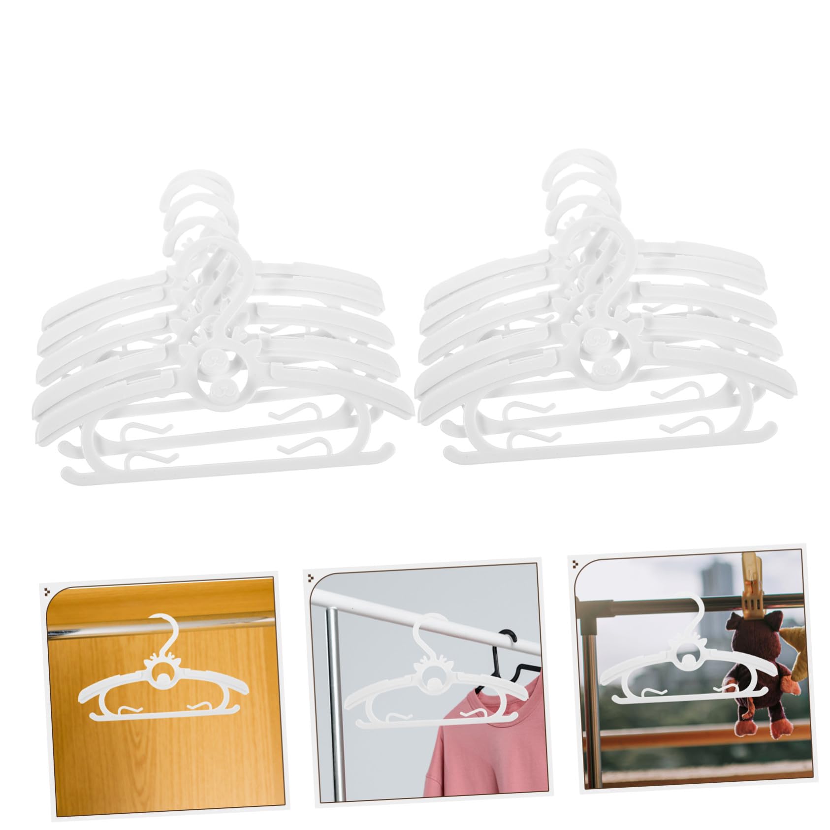 SOIMISS 30 Stück Hangers Kleiderständer Kleiderbügel Kind Kleiderbügel Für Babykleiderbügel Bügel Für Babykleidung Kinderbügel Bügel White