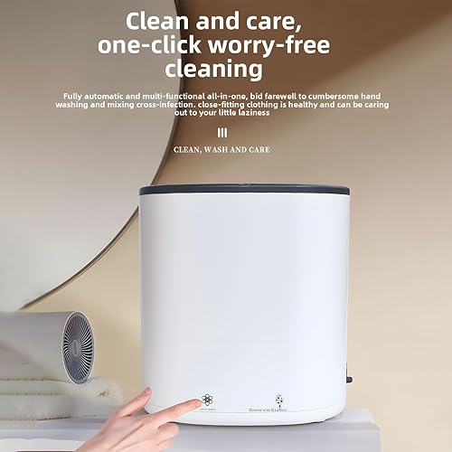 Miniatura 6 de Mini lavadora automática de ropa interior, mini lavadora portátil, limpieza profunda de ropa interior, ropa de bebé, ropa pequeña, secado