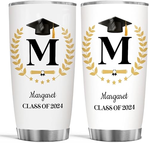 Miniatura 6 de wowcugi Vaso de graduación personalizado motivado educado graduado clase de 2023 con tapa, 20 onzas, 30 onzas, regalos de graduación, maestros,