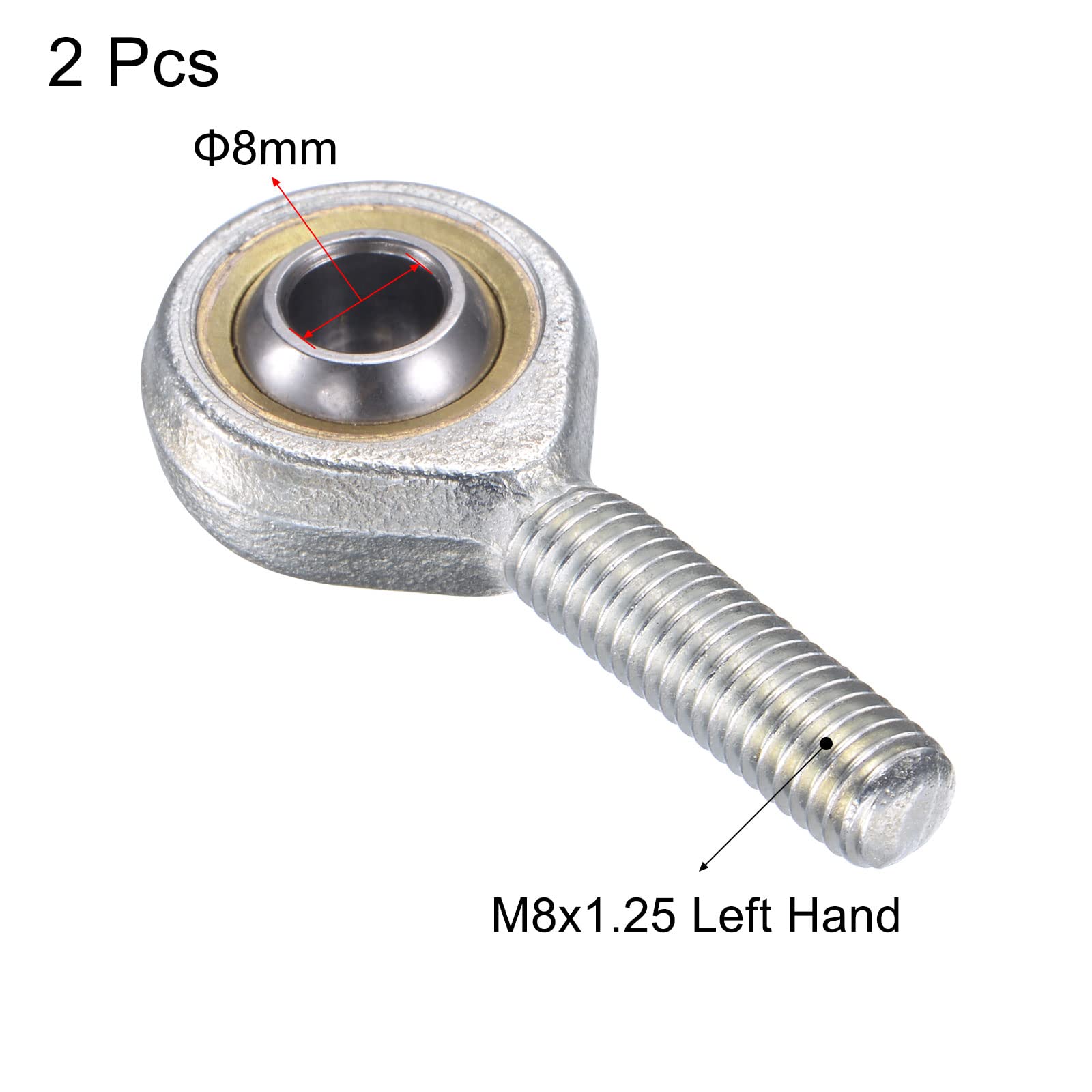 SA8TK Rod End Bearings - 8mm Bore, Self-Lubricated -3