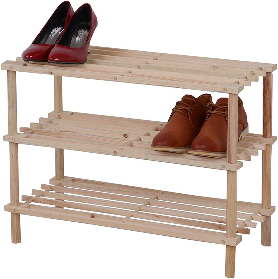 Scarpiera Alta 9 Livelli Con Copertura - 127x30x130 Cm, Contiene 40-46 Paia, Organizzatore Con Tubi Metallici