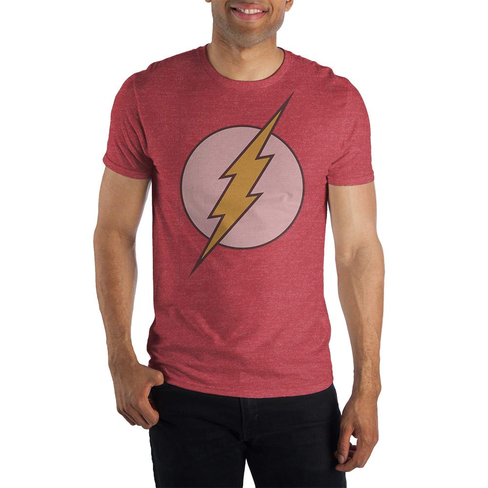 Flash Logo Mens Red Heather T-Shirt