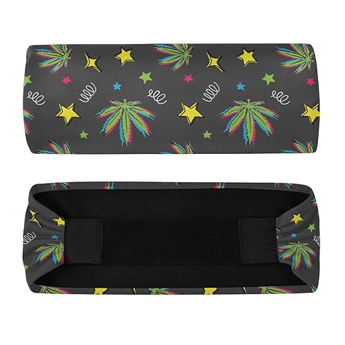 Miniatura 8 de OTVEE Diademas de hojas de cáñamo de hojas de hierba para mujer, bandas elásticas para el cabello de yoga, entrenamiento, yoga, correr, deporte,