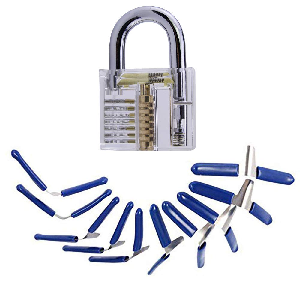 Set 6 Lucchetti Trasparenti Per Pratica - Kit Per Fabbri E Appassionati Di Lock Picking - Foto 14