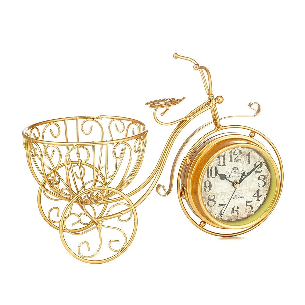 Amazon.co.jp: 置き時計 レトロシック自転車時計デザイン、リビング