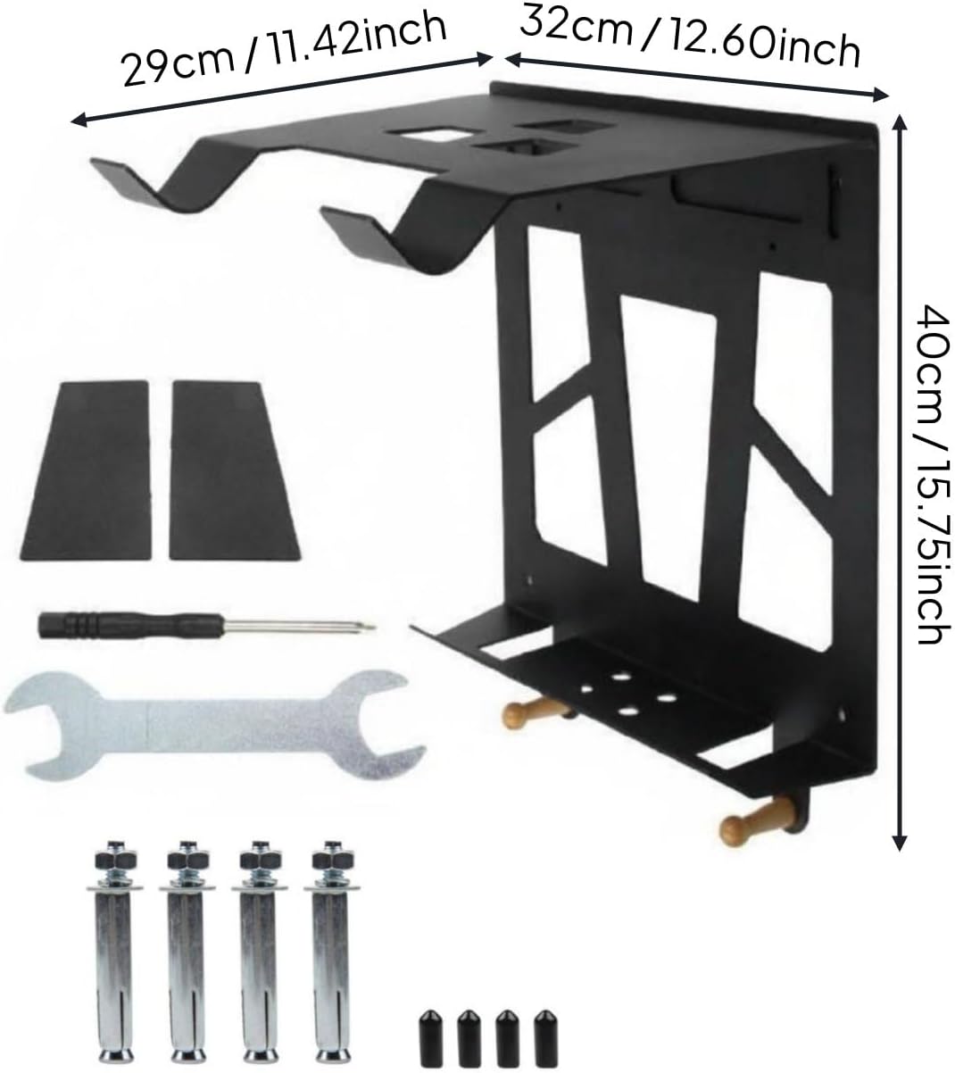 Wall Mounted Bike Holder Space Saving Bike Storage Rack Easy Installation Cycle Wall Hanger for Cyclists, Indoor, Garage, Apartment, 7078-20 Widened
