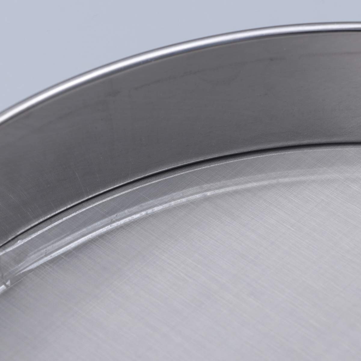 Tamiz de malla fina Tamiz de polen de hierbas Extractor de coctelera Tamiz de harina de malla 150 Tamiz de micras Colador de alimentos de acero inoxidable for panadería casera Cacao en polvo 30 cm