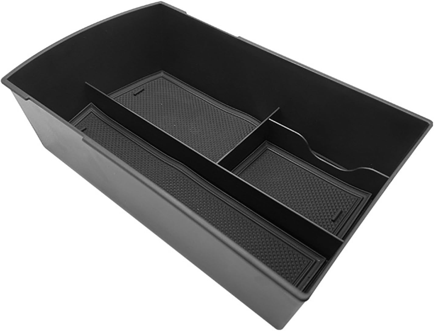 Car Glove Box Organizer Fit for 18-24 Subaru Ascent Armrest Storage Box Compact(Black)