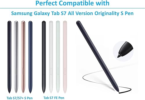 10 puntas suaves para Samsung Galaxy Tab S7 Plus, S7 FE, S7 S, puntas de repuesto de puntas suaves 0.028 in sensor de presión 4096 para puntas Tab