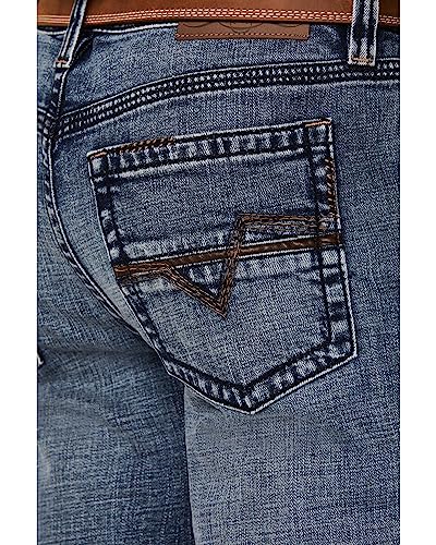 Cody James Men's Outpost Wash Jackson Slim Straight Stretch Denim Jeans - CJSU23J94 31W x 36L US4