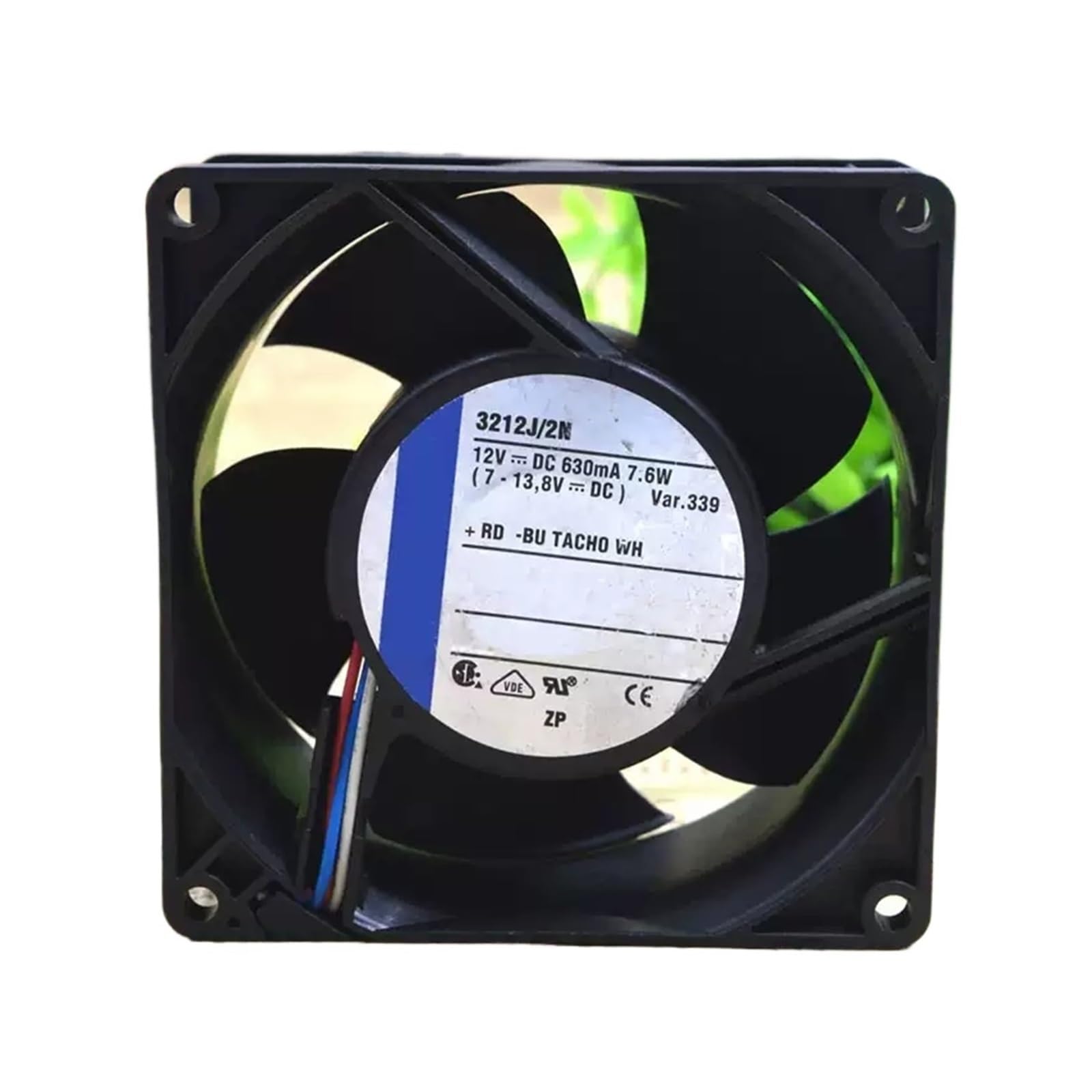 Ventilador de refrigeración 6000RPM de alto flujo de aire con DC12V y 3 cables
