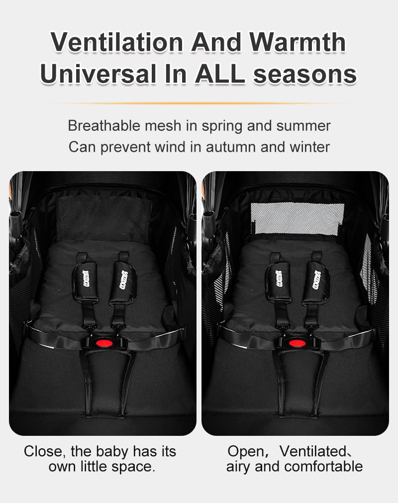 ALYIKOU trio passeggino neonati in offerta 3 in 1，pieghevole trio，Con la borsa mamma trio passeggino neonati，Pneumatici in gomma，25kg