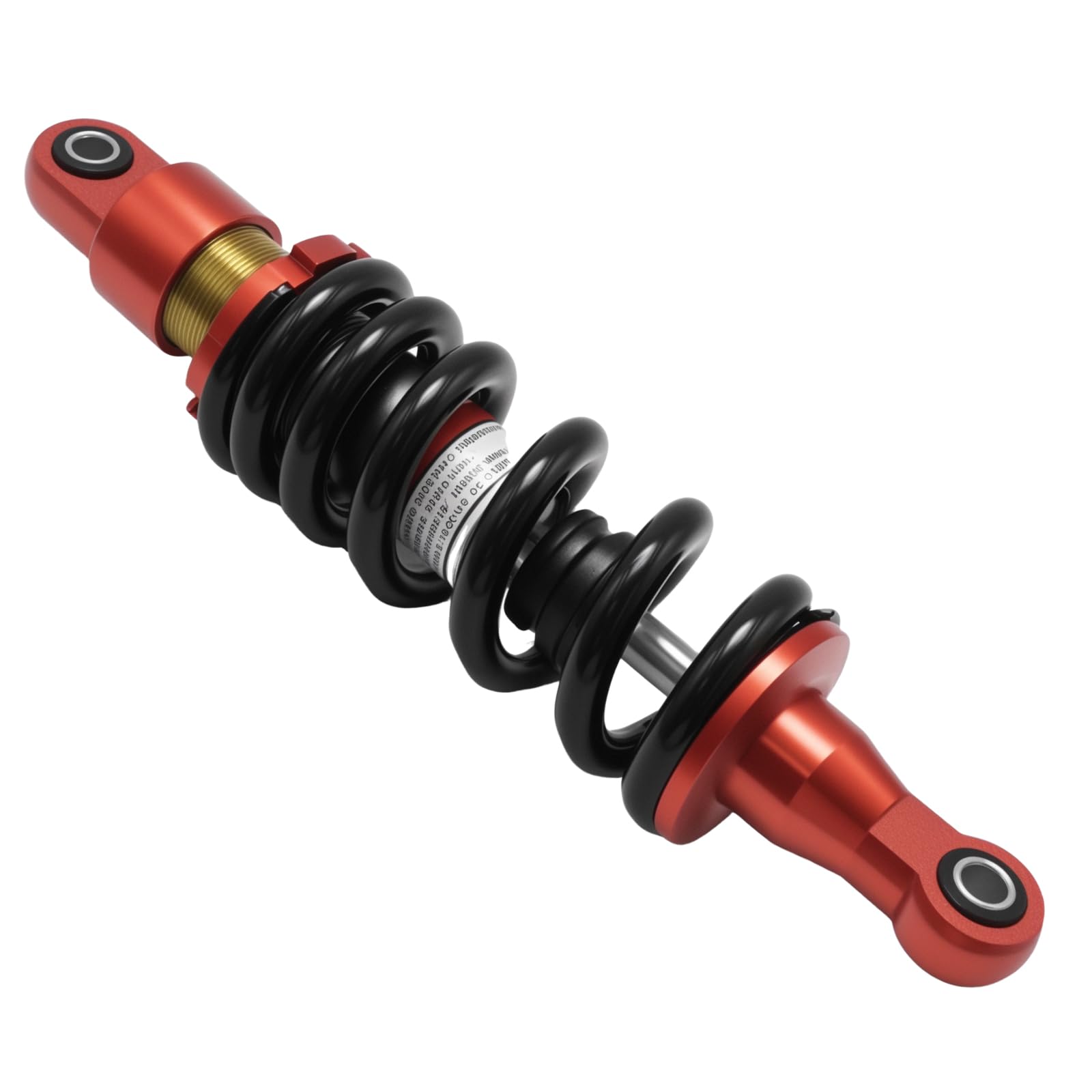 Hoypeyfiy 285 mm 980 lb 10 mm Bohrung, Einstellbare Feder-Stoßdämpfer hinten, Aluminiumlegierung, geeignet für 70 CC 90 CC 110 CC 125 CC 150 CC Geländefahrzeuge