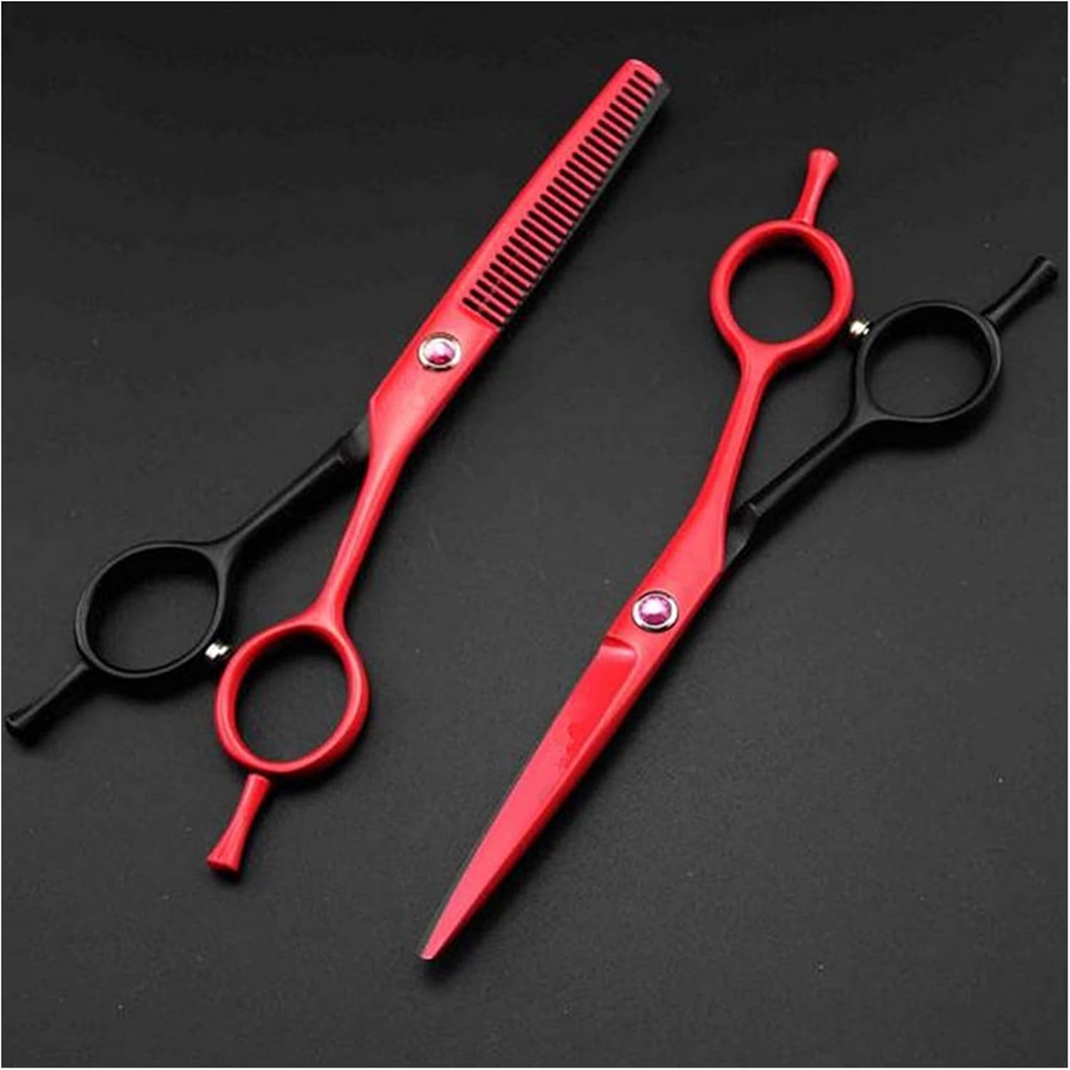 Hair Cutting Shears, Professional Scissors Hairdressing Hairstylist Haircut thinning Barber(Deep Blue)