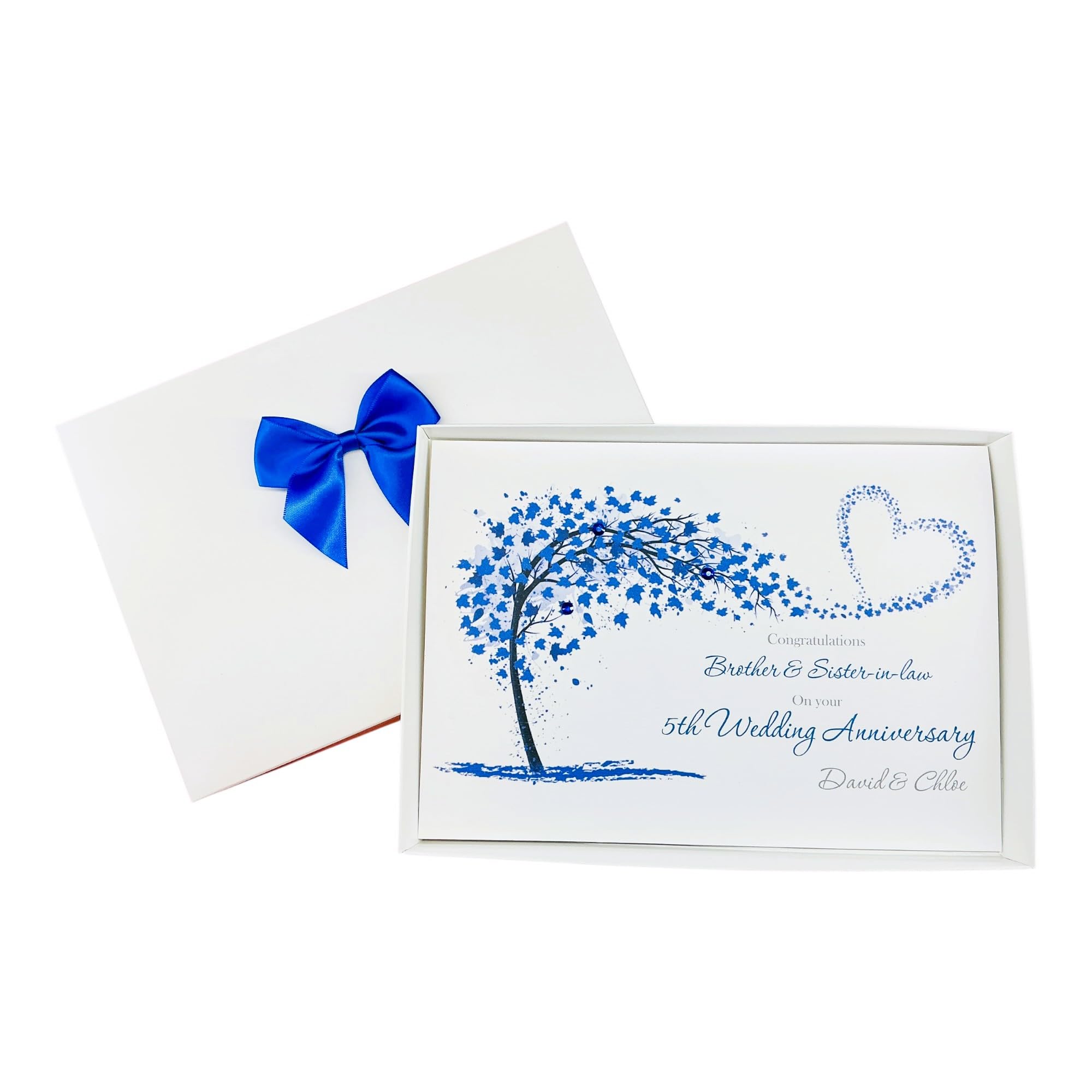 Brother & Sister-In-Law 65th Anniversary Card Blue Sapphire - SH 203 โ image 1