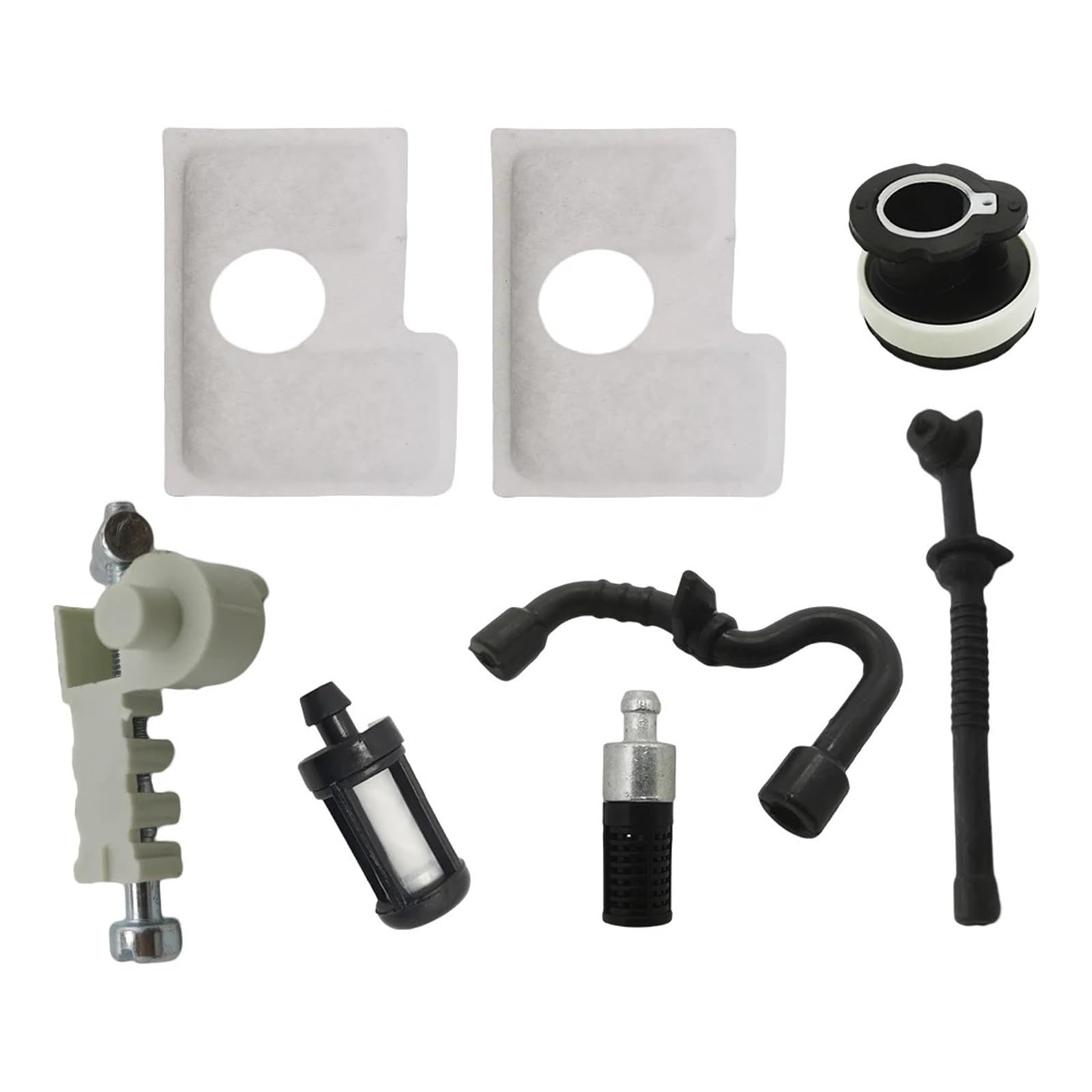 Dingmao Kit tensor de ajustador de cadena de línea de filtro de aceite y combustible de aire apto for motosierra Sthil MS180 MS170 018 017 1130 141 2200