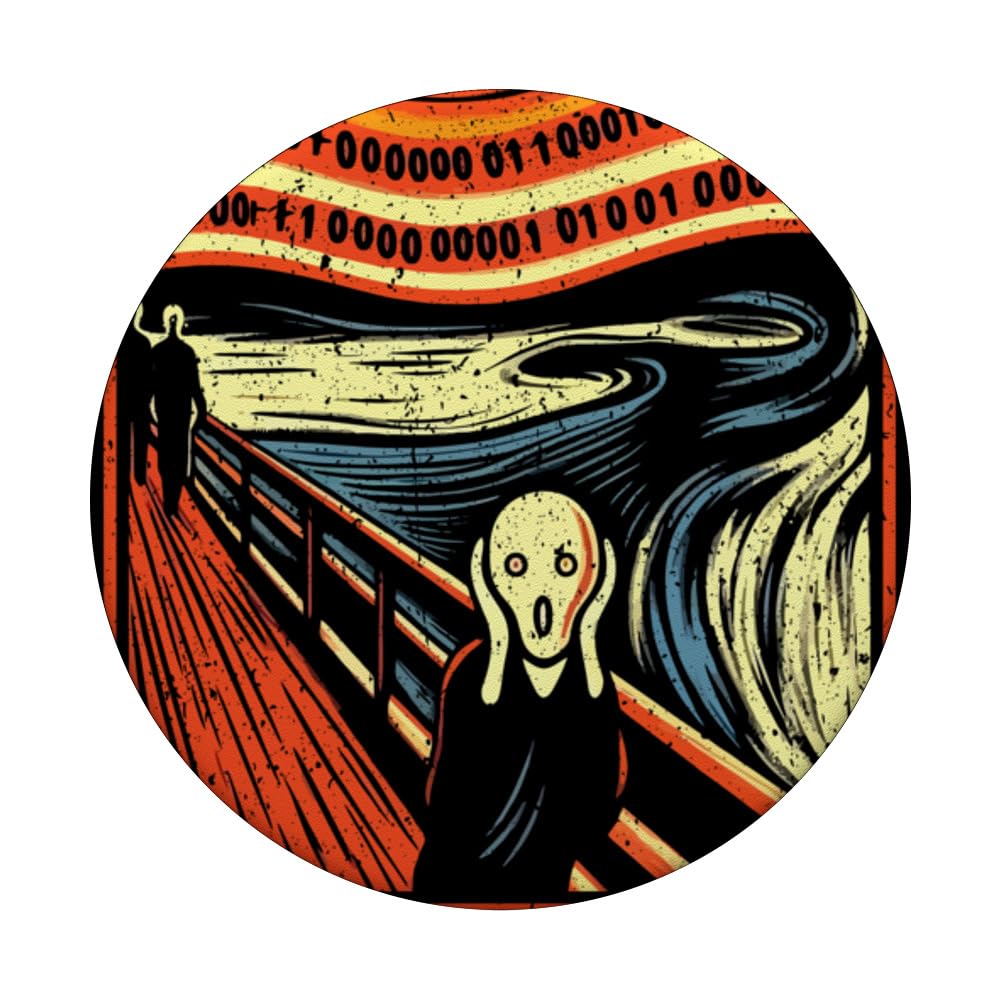 In God We Trust All Others Must Bring Data PopSockets Swappable PopGrip, Black - Image 3