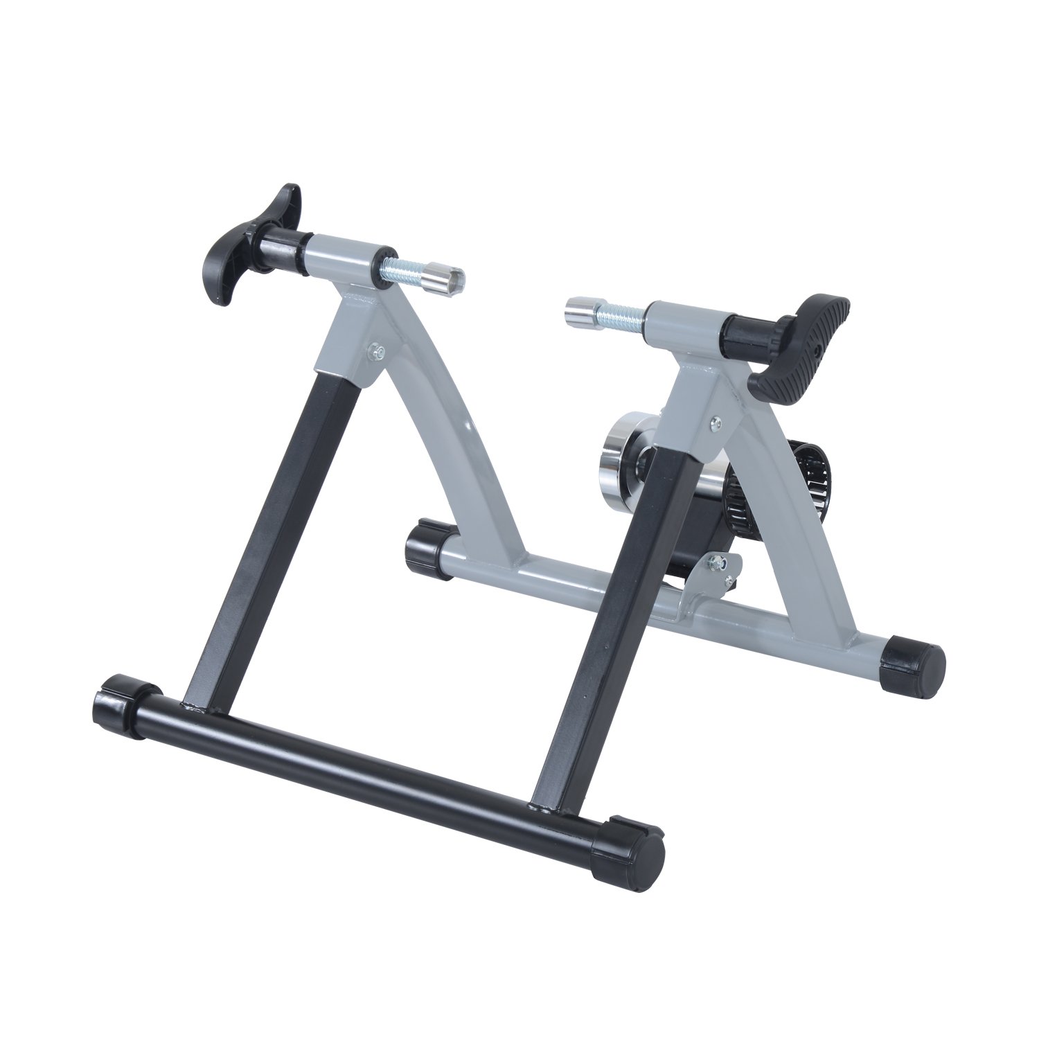 HOMCOM Home Trainer vélo Support d'entrainement Pliable pour vélo de Route VTT Acier