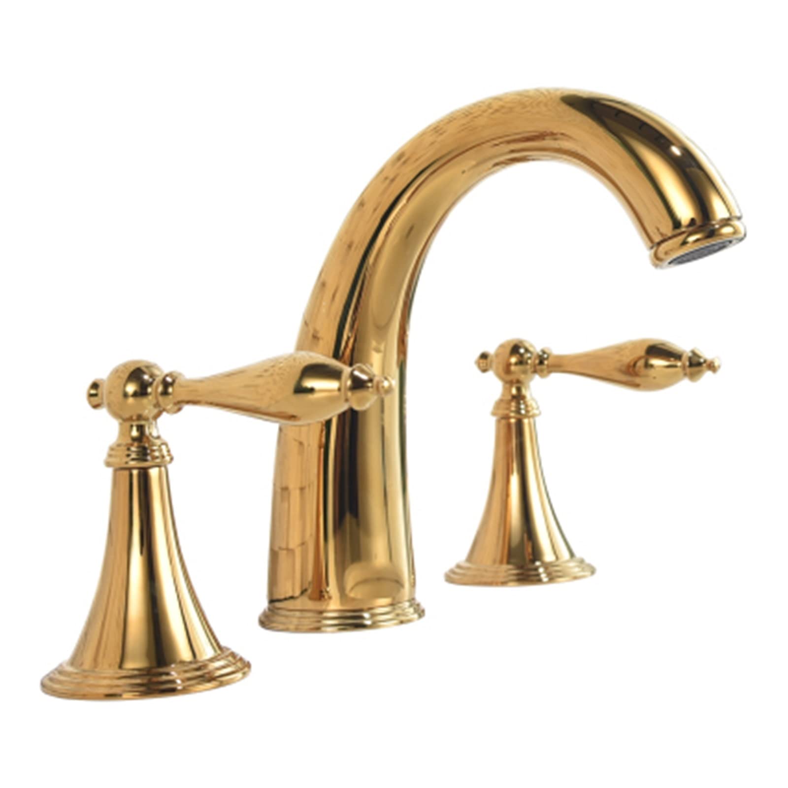 Bassin robinet salle de bains répandu trois trous mélangeur eau évier