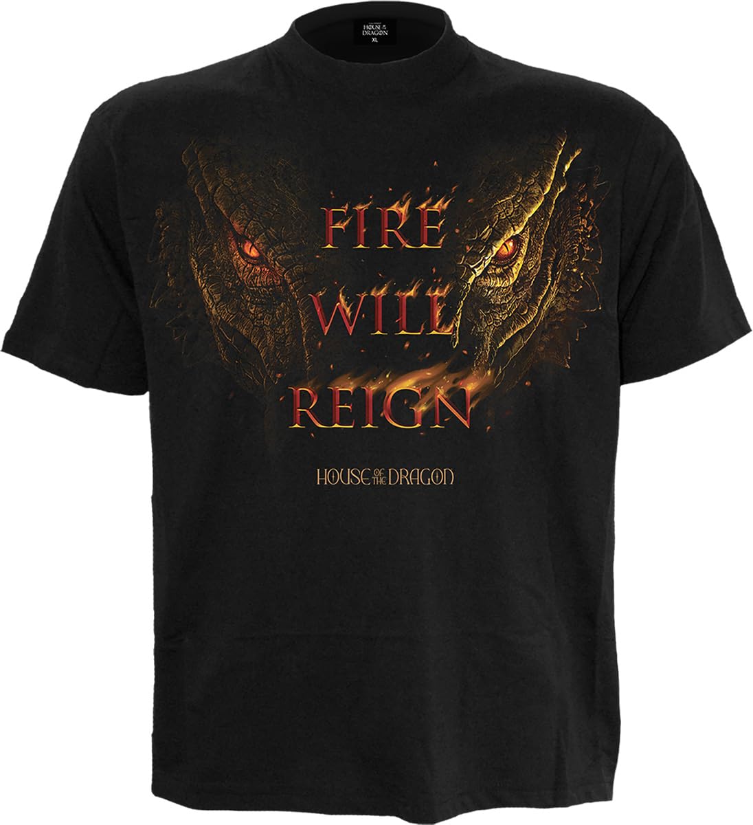 Paradiso Clothing Black Hod 2 - Fire Will Reign - Front Print T-Shirt - L