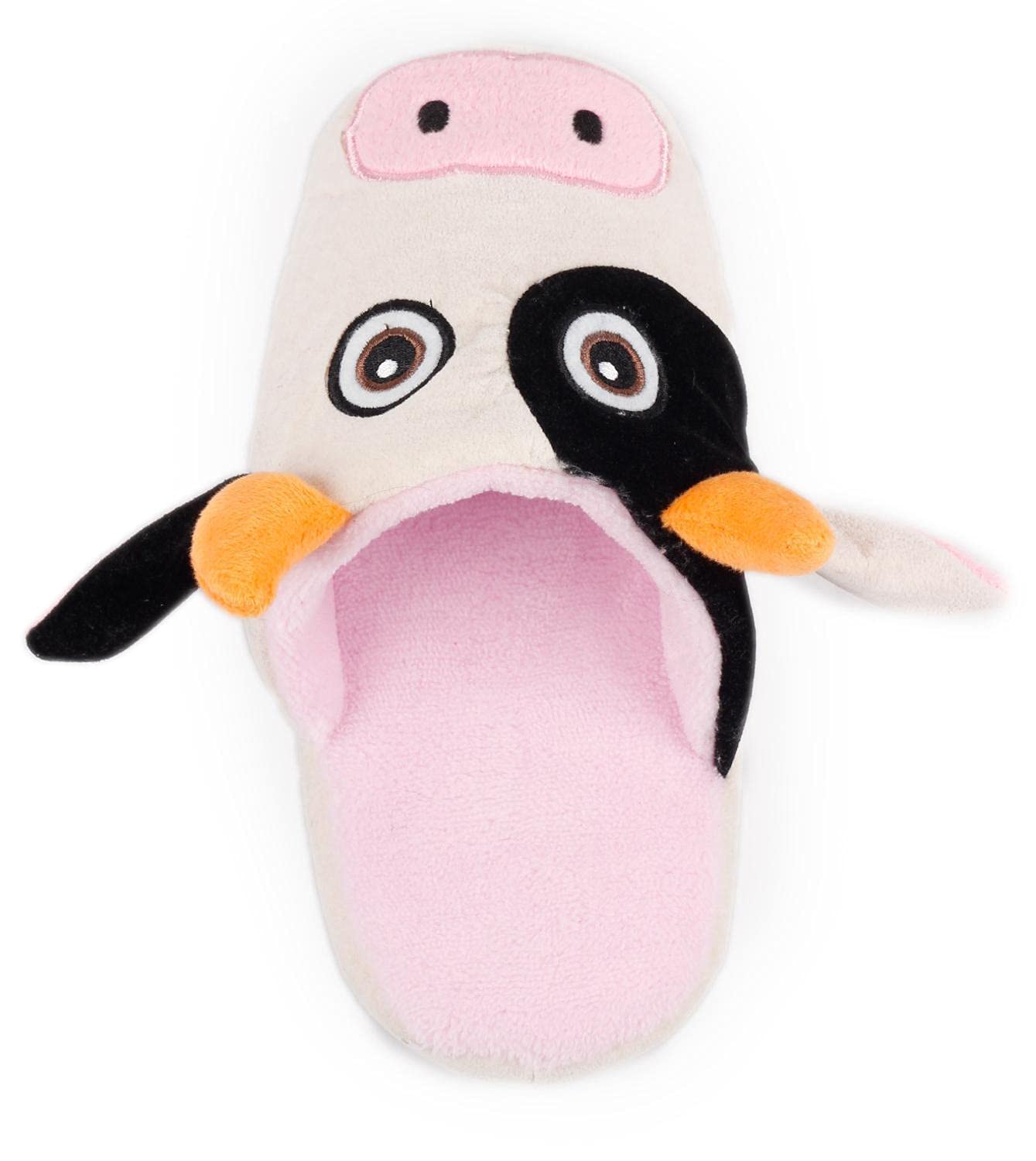 All For Paws Doggy's Slipper Toy - Cow