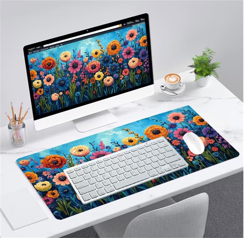 Tapis souris gamer imperméable et lavable avec base caoutchouc