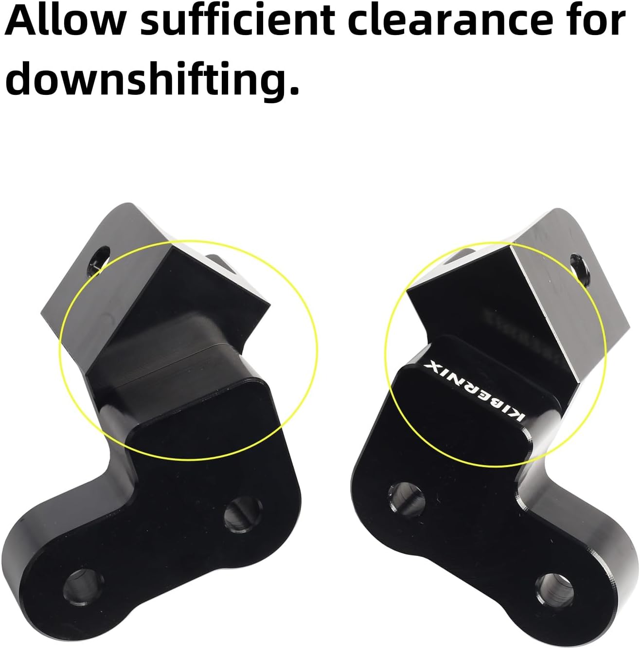1 Inch Footpeg Lowering Kit for KLR650 2022 2023 2024 Gen3, CNC Aluminum Alloy Lowering Mounts, Rider Foot peg Relocation Bracket for Enhanced Comfort & Control