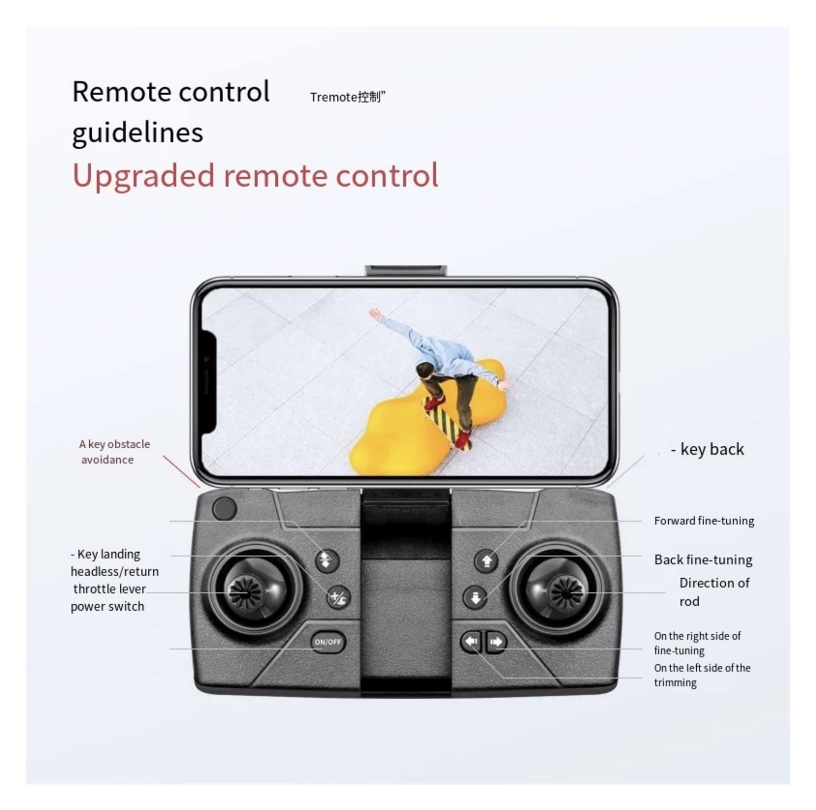 Drone Mini Drone 4K Podwójna kamera WiFi Helikopter powietrzny Wysokość ciśnienia powietrza Utrzymanie składanej zabawki drona Quadcopter (Kolor: Brak kamery Szary rozmiar: 1) (Brak szarej kamery 1)