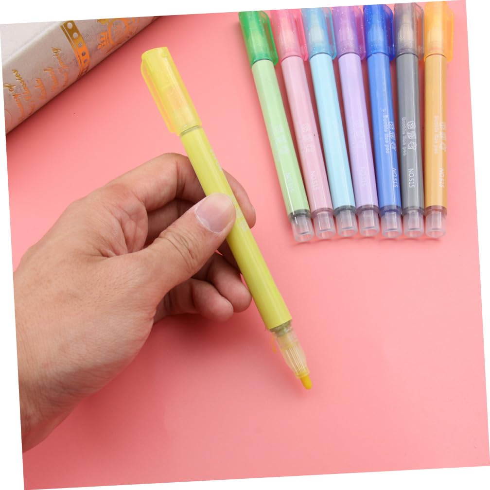 2 Scatole Pennarelli Fluorescenti Contorno Colorati per Disegno e Cancelleria Linee Lisce e Impugnatura Ergonomica per Progetti Scolastici e Artigianato