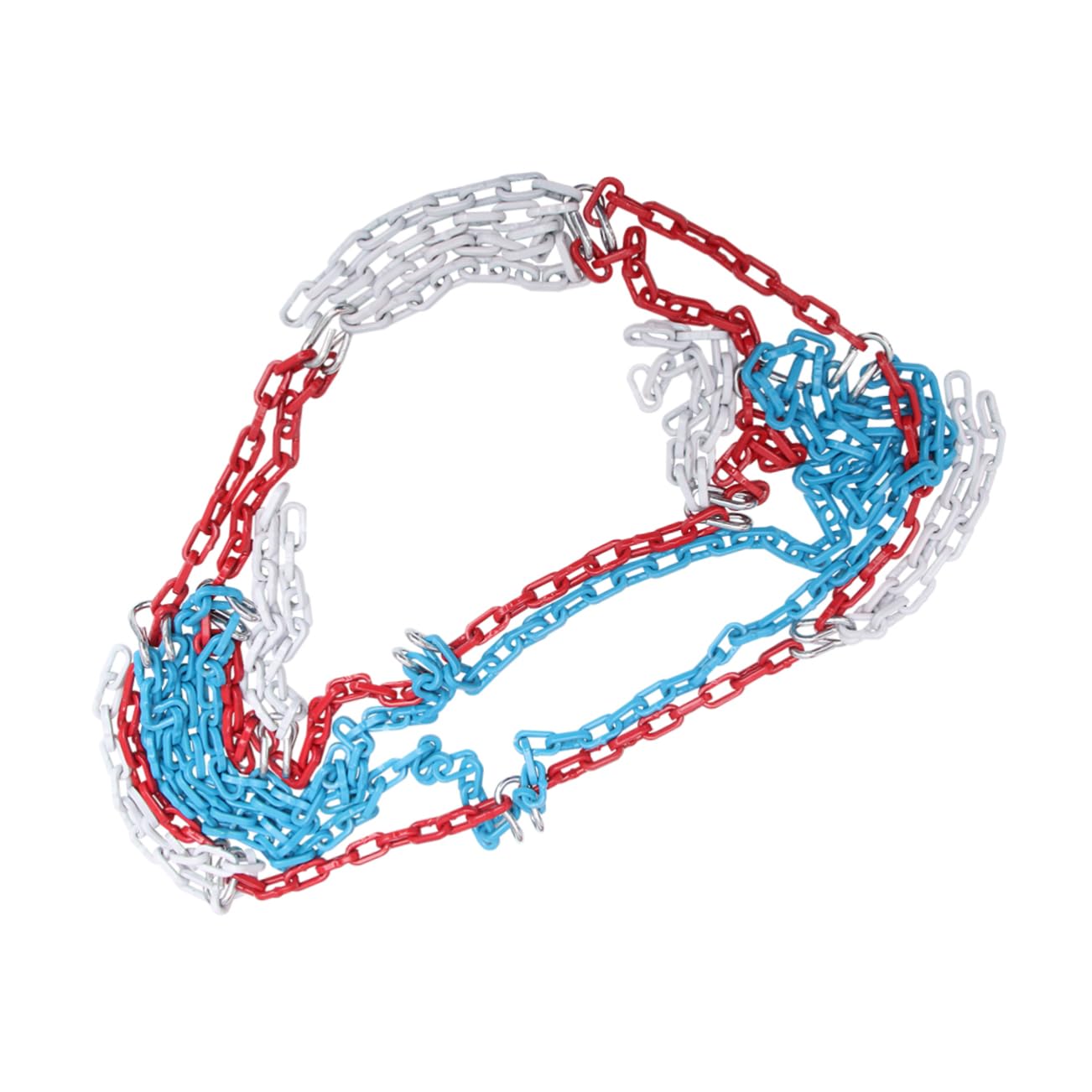 Mipcase Galvanized Manganese Steel Portable Basketball Net Basketball Goal Net 12 Buckles