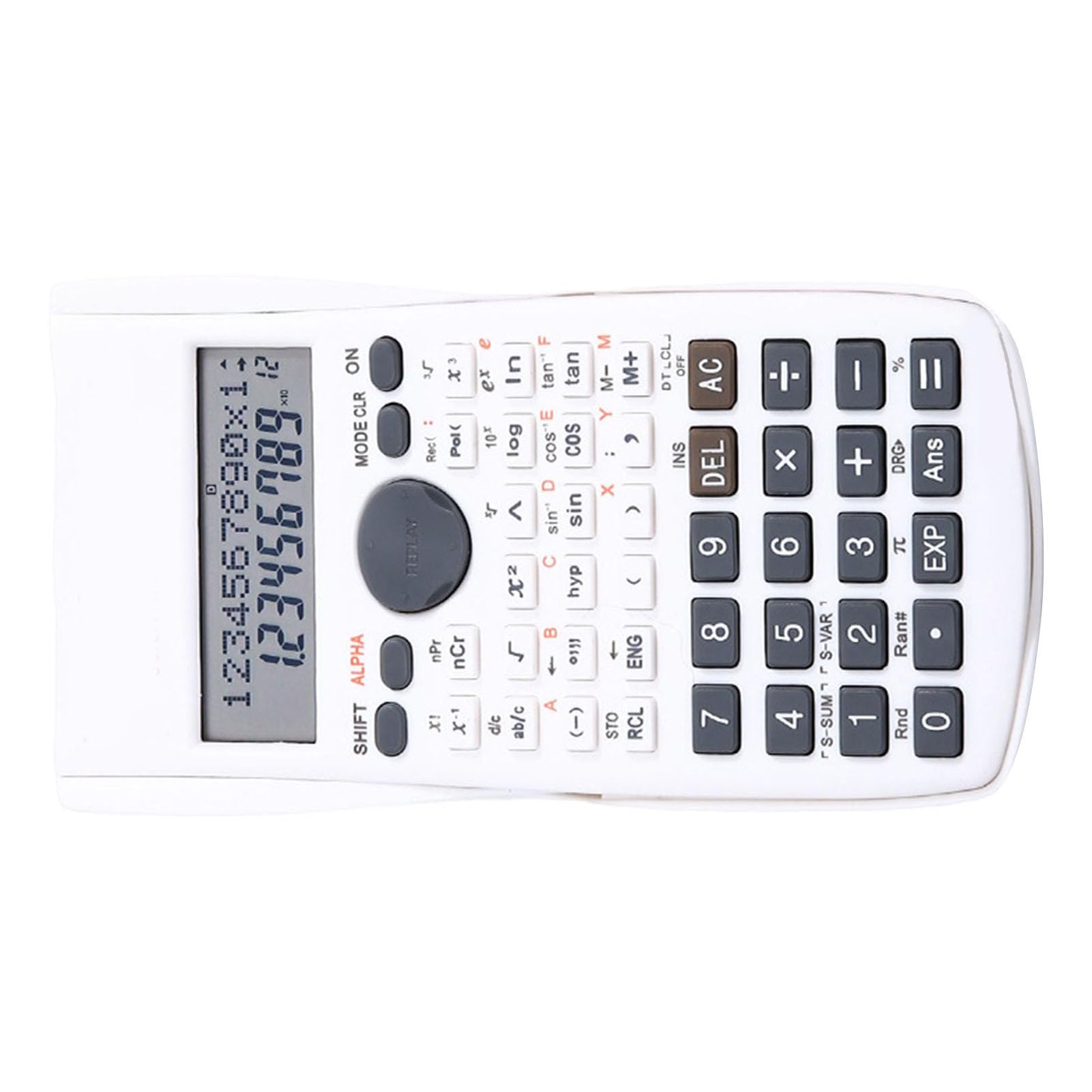 KIMISS Calculadora Científica Multifuncional: Pantalla Grande de 12 Dígitos, 240 Funciones con Tapa Dura Deslizante para Escuelas, Oficinas y Uso Doméstico (#11)