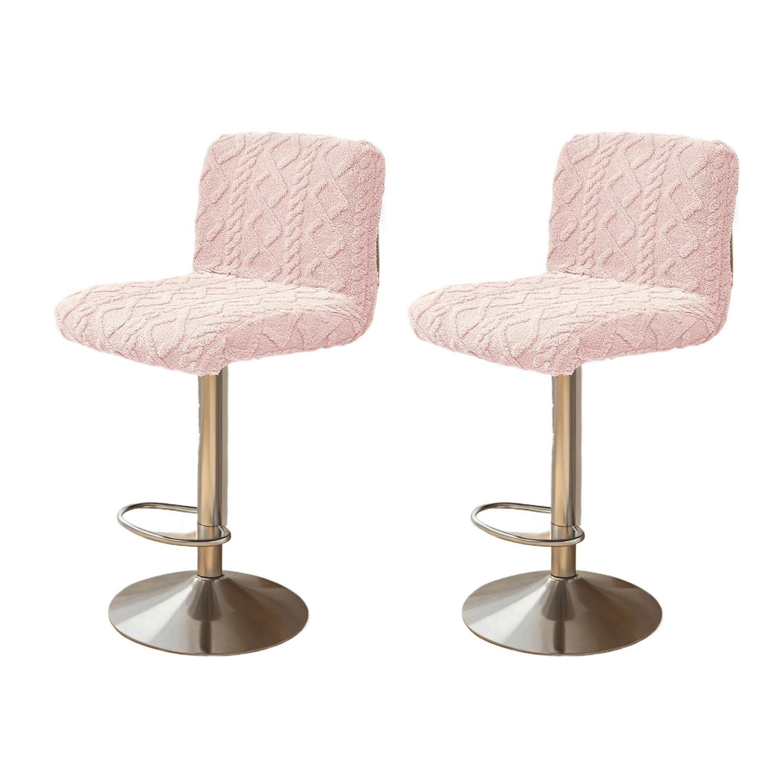 HDOYTXXM 2Pieces Geometric Plushes Chair Covers Removable Washable Soft Protectors Stretch Slipcover Plushes Dining Slipcover