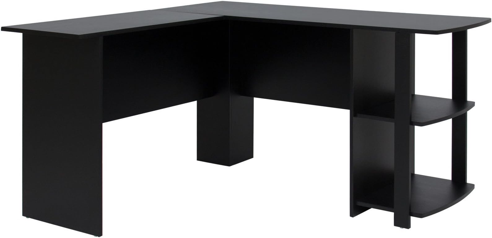 Best Choice Products L-Shaped Corner Computer Office Desk Furniture- Black