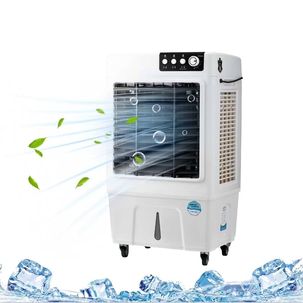 Amazon | 大型冷風扇 業務用 冷風機 気化式送風機 90W 風量