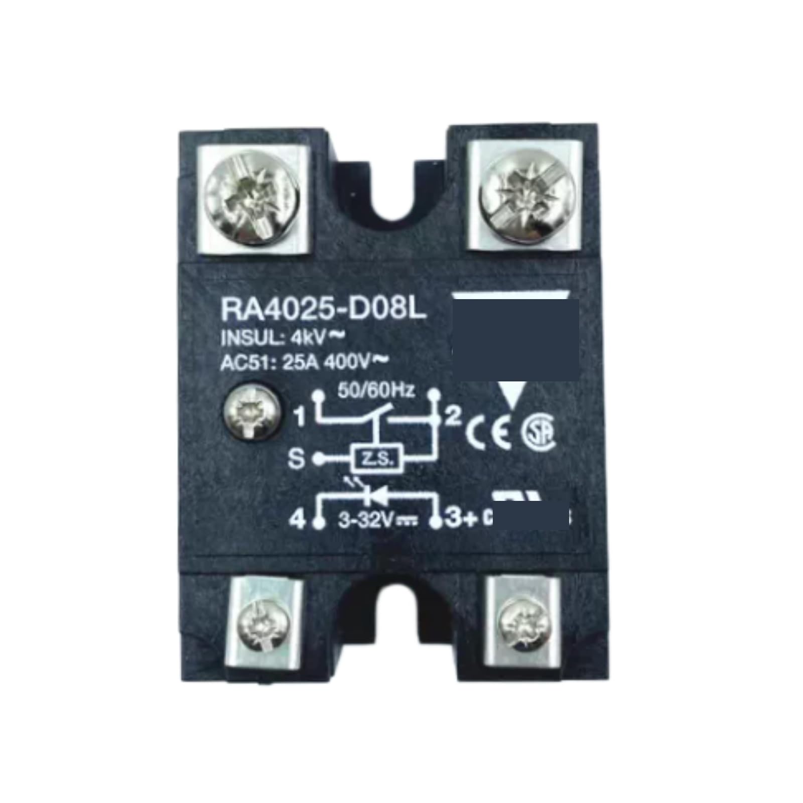 HKEJSJWA SSR Relay RA4025-D08L, 25A 400V Solid State Relay