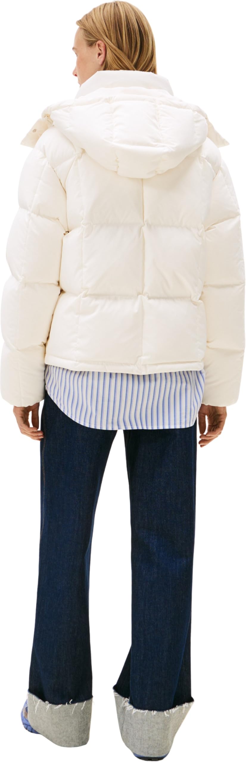 Tommy Jeans Donna Piumino Alaska Grid Down con Cappuccio