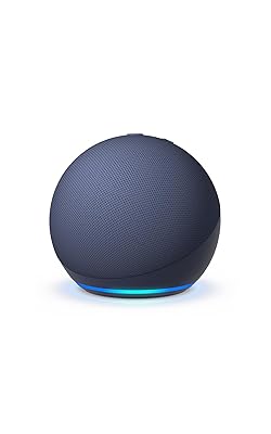 Amazon Echo Dot (newest model) - Vibrant sounding speaker with Alexa+ Early Access, Great for bedrooms, dining rooms and offices, Deep Sea Blue